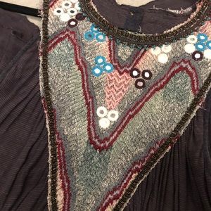 Free People Embroidered Swing Tank